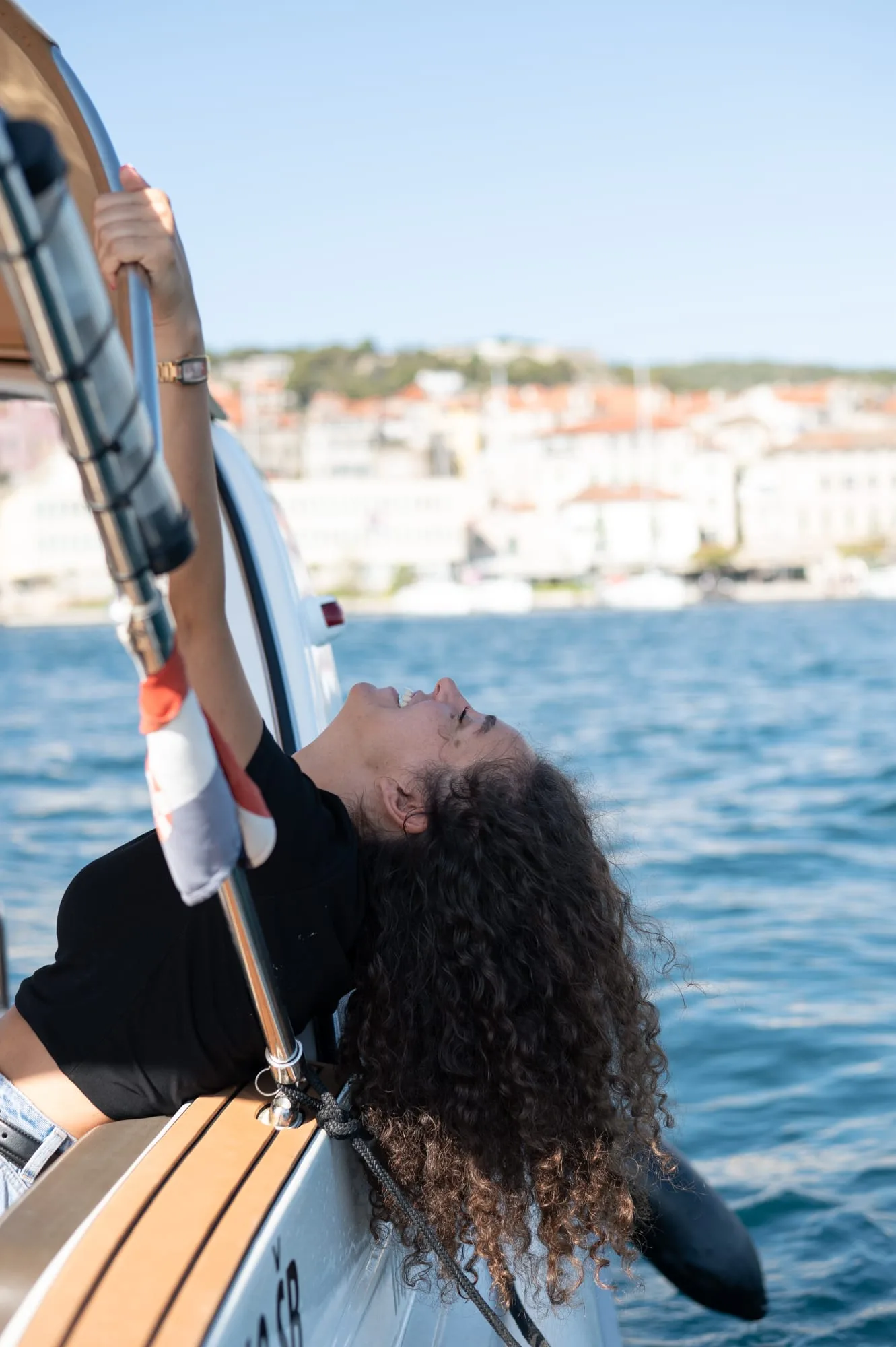 Relaxing on board with a sea view